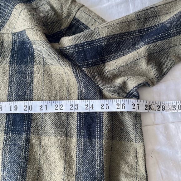 NWT Lucky Brand Oversized Flannel Shirt XL Green - Picture 11 of 12